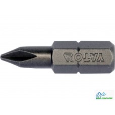 YATO Set 10 biti surubelnita PH1, prindere hex 1/4'', lungime 25 mm